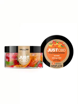 Just CBD Hemp Infused Worms Gummies 250mg