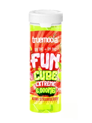 Kiwi Strawberry Truemoola Fun Cube Extreme D8+D9 Gummies 6000MG