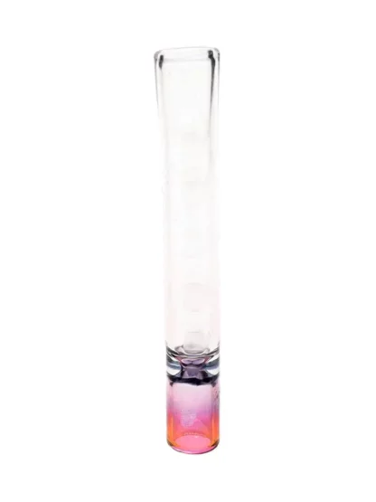 One Hitter Pipe Chillum Clear With Design