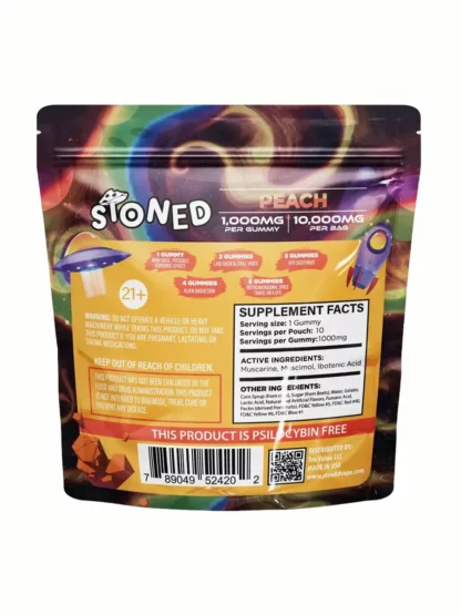 Peach STONED Back