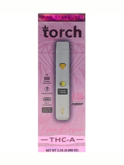 Pink Starburst Torch THC-A Live Rosin Disposable 2.5G