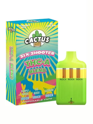 Purple Punch OG Kush Gushers Cactus Labs Six Shooter THC-A Blend Disposable 6G