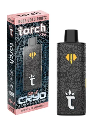 Rose Gold Runtz Torch CRYO THC-A Live Resin Disposable 7.5g