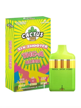 Train Wreck | AK47 | GDP Cactus Labs Six Shooter THC-A Blend Disposable 6G