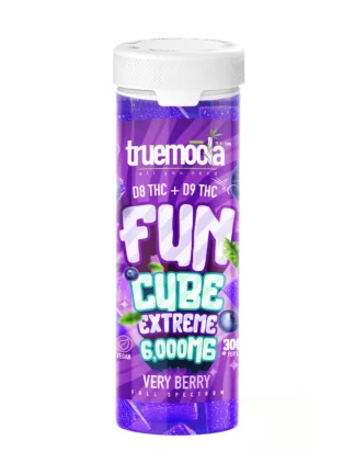 Very Berry Truemoola Fun Cube Extreme D8+D9 Gummies 6000MG