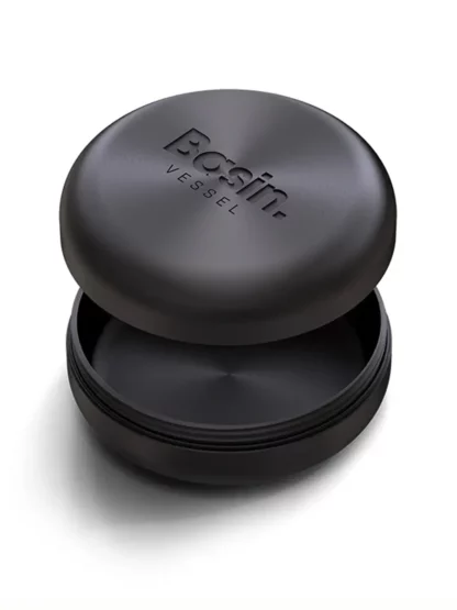 Vessel Basin Dry Herb Storage Jar Black