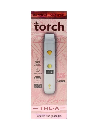 Watermelon Diesel Torch THC-A Live Rosin Disposable 2.5G