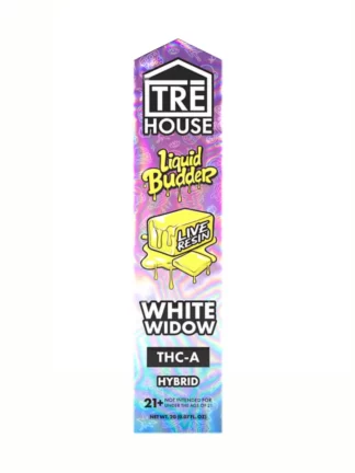 White Widow Tre House THC-A Live Resin Liquid Budder Vape Pen 2G