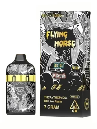 AK-47 P CRUSH Flying Horse Stoner Blend Black Edition Disposable 7G