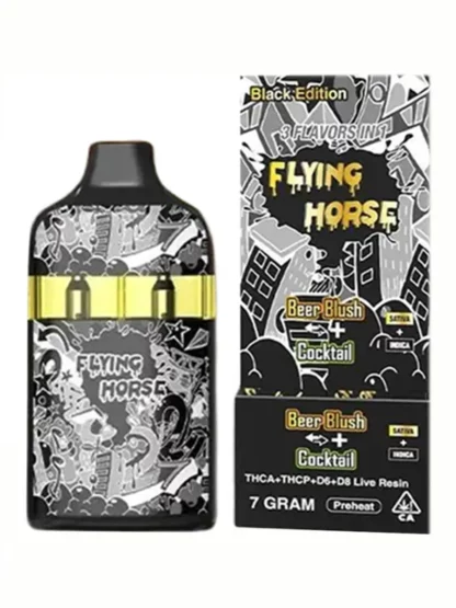 Beer Blush Cocktail Flying Horse Stoner Blend Black Edition Disposable 7G