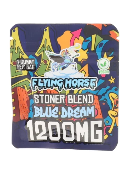 Blue Dream Flying Horse Stoner Blend Infused Gummies 1200MG