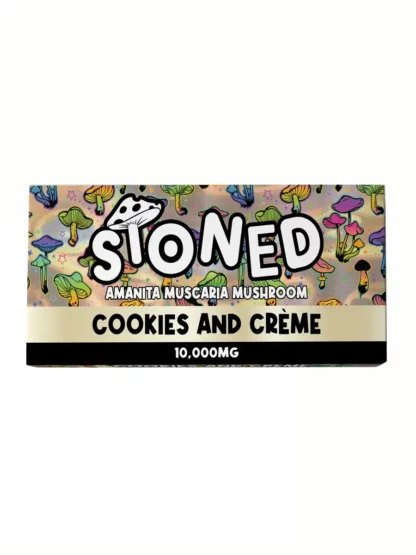 Cookies & Cream Stoned Amanita Muscaria Mushroom Chocolate 10000MG