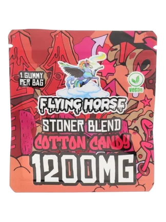 Cotton Candy Flying Horse Stoner Blend Infused Gummies 1200MG