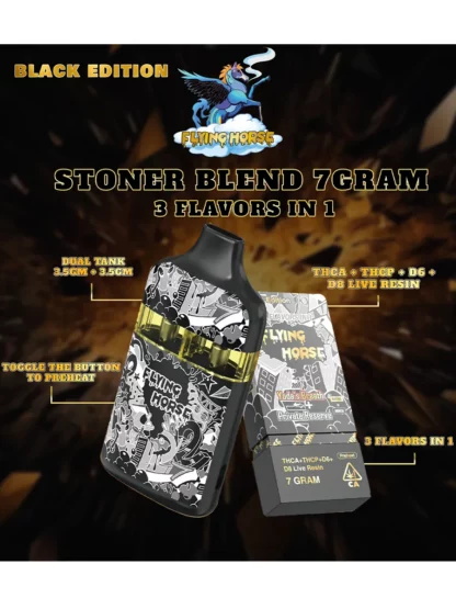 Flying Horse Stoner Blend Black Edition Disposable 7G Poster