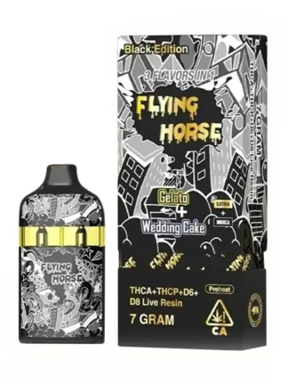 Gelato Wedding Cake Flying Horse Stoner Blend Black Edition Disposable 7G