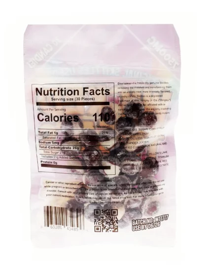 Grape Wicked Treats Freeze Dried Cnady 7500mg Back