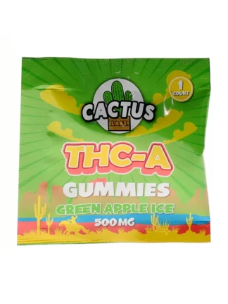 Green Apple Ice Cactus Labs THC-A Gummies 500mg