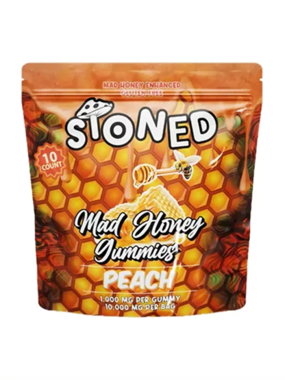 Peach Stoned Mad Honey Gummies 10000MG 10ct