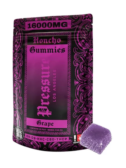 Grape Pressure Honcho Gummies 16000mg 20ct