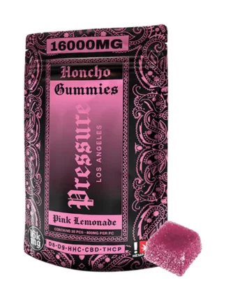 Pressure Honcho Gummies (20ct) 16000mg Pink Lemonade