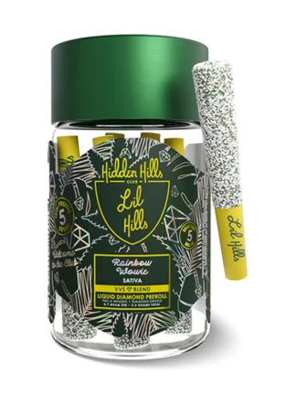 Rainbow Wowie Hidden Hills Lil Hills VVS Liquid Diamond Pre Rolls 3.5G