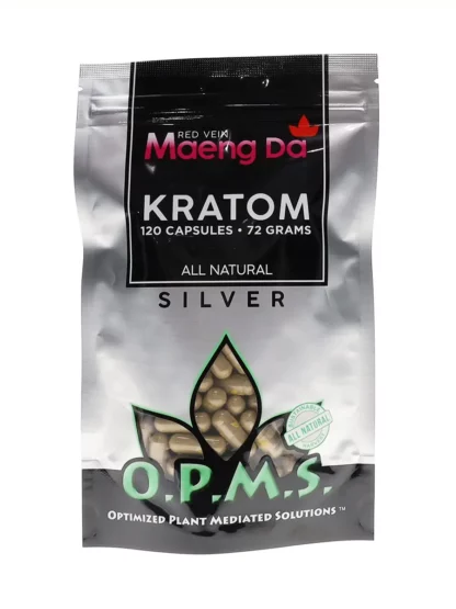 Red Vein Maeng Da OPMS Silver Kratom Capsules 120ct