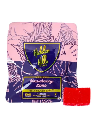 Strawberry Lime Hidden Hills Fresh Frozen Edibles 500 mg 2 ct