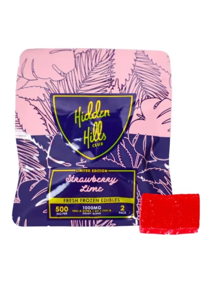 Strawberry Lime Hidden Hills Fresh Frozen Edibles 500 mg 2 ct