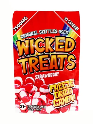 Strawberry Wicked Treats Freeze Dried Cnady 7500mg