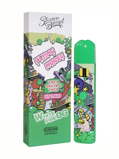 White Fire OG Flying Horse Stoner Blend Disposable 3G