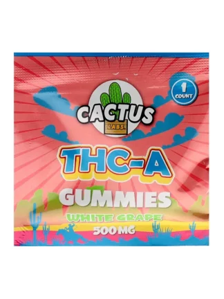 White Grape Cactus Labs THC-A Gummies 500mg