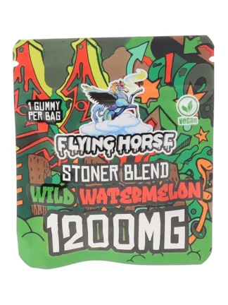 Wild Watermelon Flying Horse Stoner Blend Infused Gummies 1200MG