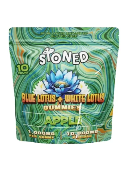 Apple Stoned Blue Lotus + White Lotus Gummies 10000mg 10ct