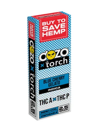 Blue Cherry Gelato Dozo x Torch THC-A + THC-P Disposable 2.5G