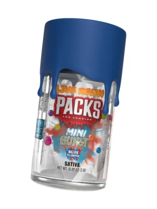 Blue Slurpie Packs Mini Hash Rosin Burst THC-A Pre Rolls 2.5G