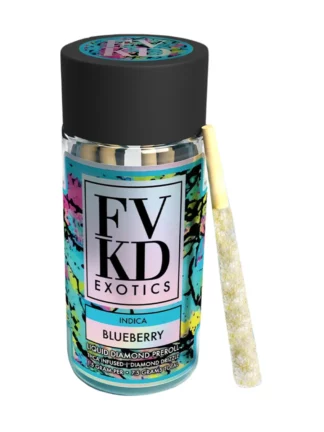 Blueberry FVKD Liquid Diamond Pre Rolls 7.5G 5ct