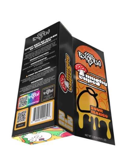Box Back Sour Mango Exodus Mushy Disposable Vape 2.2G