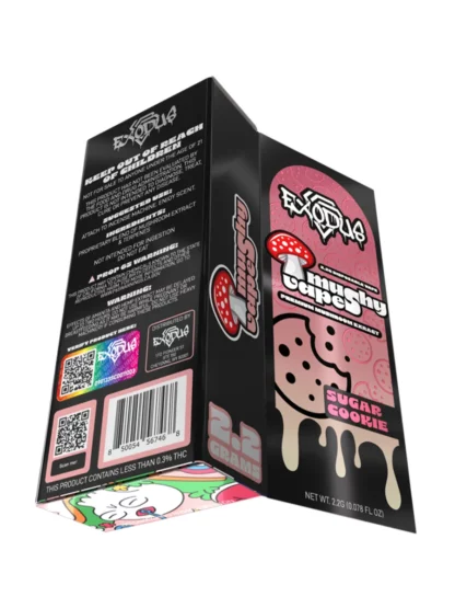 Box Back Sugar Cookies Exodus Mushy Disposable Vape 2.2G