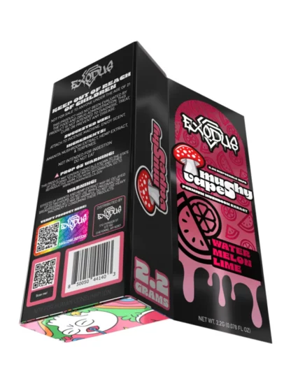 Box Back Watermelon Lime Exodus Mushy Disposable Vape 2.2G-1