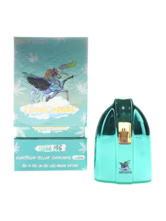 Earthly Blue Dreams Flying Horse Space Blend Disposable 11000MG Box open