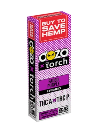 Faded Purple Dozo x Torch THC-A + THC-P Disposable 2.5G