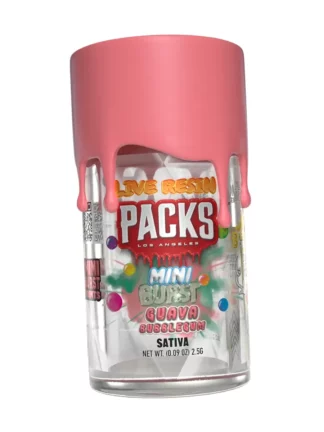 Guava Bubblegum Packs Mini Hash Rosin Burst THC-A Pre Rolls 2.5G