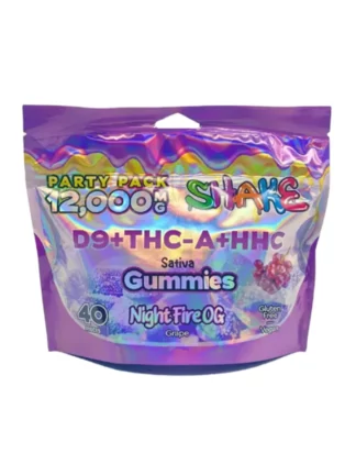 Night Fire OG Shake Party Pack Gummies 12000MG