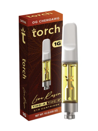 OG Chemdawg Torch Live Resin THC-A + THC-P 510 Cartridge 1G