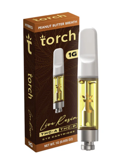 Peanut Butter Breath Torch Live Resin THC-A + THC-P 510 Cartridge 1G