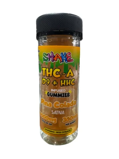 Pina Colada Shake THC-A+D9+HHC Infused Gummies 6000mg