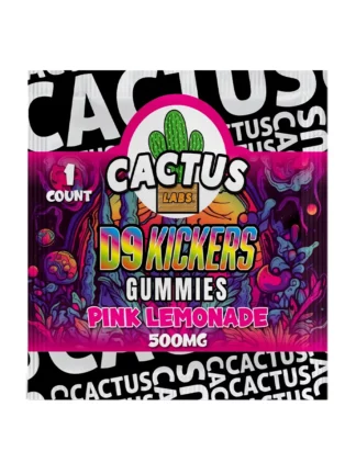 Pink Lemonade Cactus Labs Delta 9 Kickers Gummies 500mg