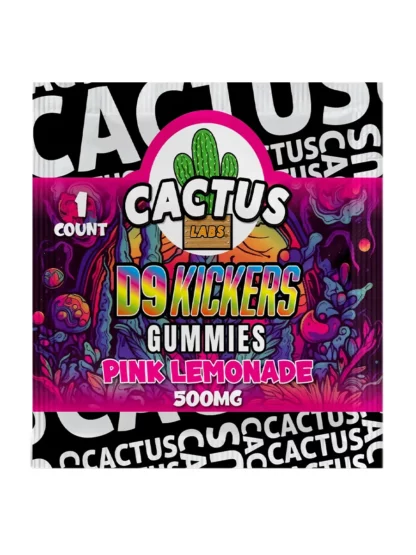 Pink Lemonade Cactus Labs Delta 9 Kickers Gummies 500mg