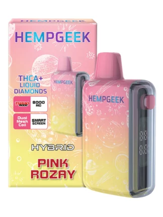 Pink Rozay Hempgeek THCA+Liquid Diamonds Disposable 8000MG