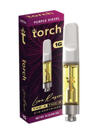 Purple Diesel Torch Live Resin THC-A + THC-P 510 Cartridge 1G